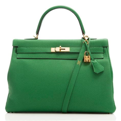 hermes bamboo green|Hermes green bag colors.